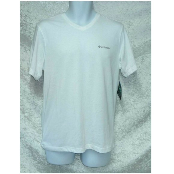 Men's Columbia Omni-Wick V-Neck Tee S NEW - Picture 2 of 3